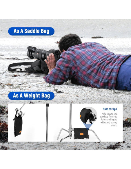 Bolsa de Arena NEEWER para Fotografía 39.4x23.9cm Plegable Bolsa de Arena NEEWER para Fotografía 39.4x23.9cm Plegable