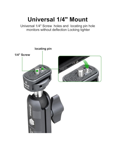 Soporte Articulado FANAUE para Cámara 1/4"-20 6kg Aluminio Soporte Articulado FANAUE para Cámara 1/4"-20 6kg Aluminio