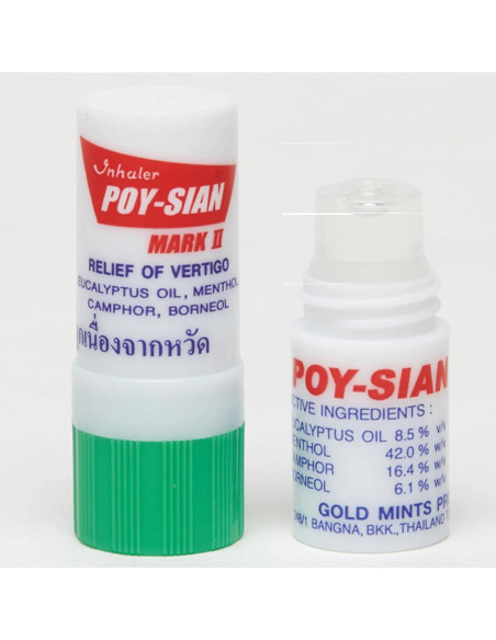 Inhalador Nasal Aromaterapia Mentol POY-SIAN Mark II - 3 Piezas Inhalador Nasal Aromaterapia Mentol POY-SIAN Mark II - 3 Piezas
