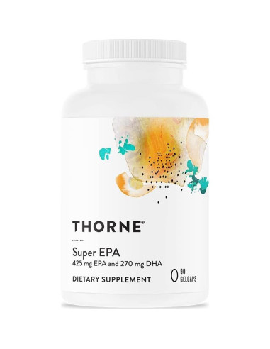 Suplemento Omega 3 Thorne Super EPA 90 Gelcaps + Vitamina D3 K2 30ml