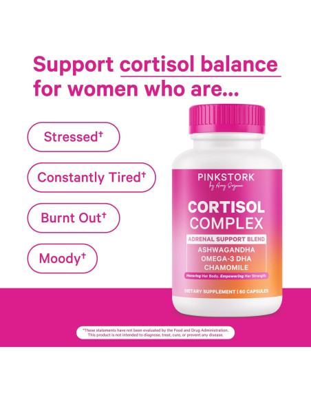 Complejo de Cortisol Pink Stork - Ashwagandha y Omega 3 DHA Complejo de Cortisol Pink Stork - Ashwagandha y Omega 3 DHA