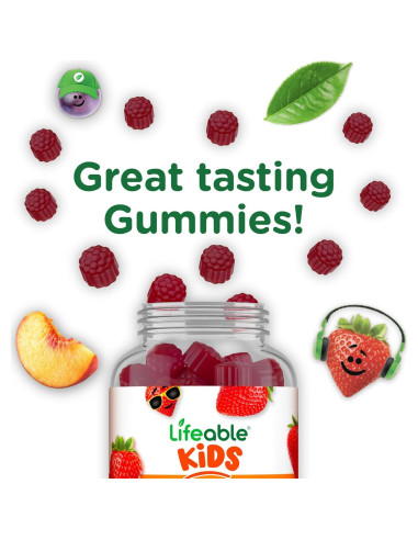 Gomitas Inmunológicas Lifeable Kids 90 Unidades Sabor Baya