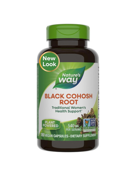 Raíz de Cohosh Negro Nature's Way 540 mg 180 Cápsulas Veganas Raíz de Cohosh Negro Nature's Way 540 mg 180 Cápsulas Veganas