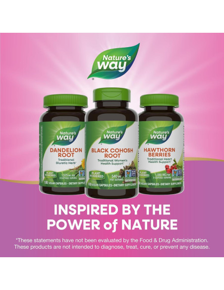 Raíz de Cohosh Negro Nature's Way 540 mg 180 Cápsulas Veganas Raíz de Cohosh Negro Nature's Way 540 mg 180 Cápsulas Veganas
