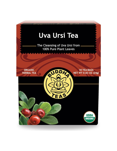 Té Herbal Uva Ursi Buddha Teas - 18 Bolsitas Sin Cafeína Té Herbal Uva Ursi Buddha Teas - 18 Bolsitas Sin Cafeína
