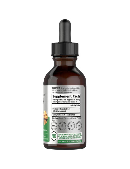 Tintura de Raíz de Bardana Horbach | 59.15 ml | Vegetariana, Sin Alcohol Tintura de Raíz de Bardana Horbach | 59.15 ml | Vegetariana, Sin Alcohol
