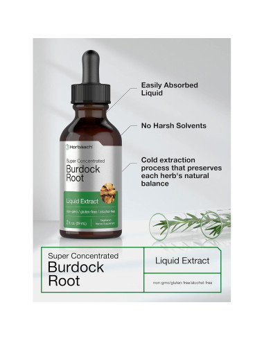 Tintura de Raíz de Bardana Horbach | 59.15 ml | Vegetariana, Sin Alcohol