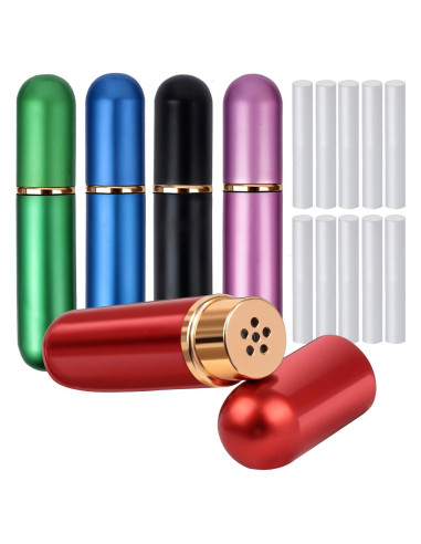 Inhalador Personal Reutilizable YGDZ 5pcs Aluminio y Vidrio