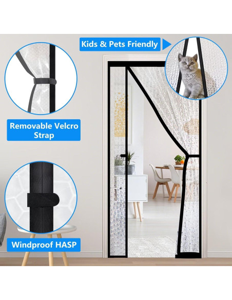Cortina de Puerta Aislante Magnética RELIANCER 30x78" Cortina de Puerta Aislante Magnética RELIANCER 30x78"