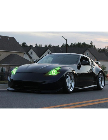 Kit Iluminación Anillo Halo LED RGB iJDMTOY para Nissan 370Z 2009-2020 Kit Iluminación Anillo Halo LED RGB iJDMTOY para Nissan 370Z 2009-2020