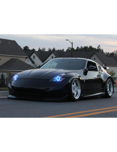 Kit Iluminación Anillo Halo LED RGB iJDMTOY para Nissan 370Z 2009-2020 Kit Iluminación Anillo Halo LED RGB iJDMTOY para Nissan 370Z 2009-2020
