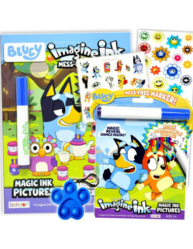 Conjunto de Libros para Colorear Bluey Bendon - 2 Libros Imagine Ink