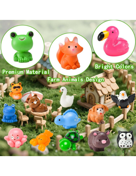 50 Figuras de Animales en Miniatura de Resina PAPPYN-A 50 Figuras de Animales en Miniatura de Resina PAPPYN-A
