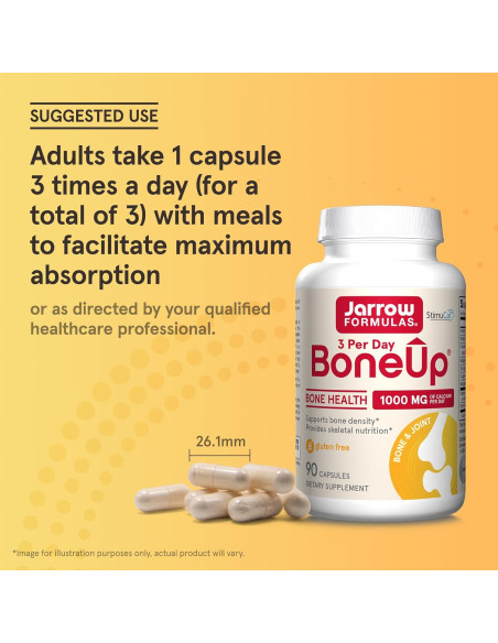 Suplemento Jarrow Formulas BoneUp 90 Cápsulas para Densidad Ósea Suplemento Jarrow Formulas BoneUp 90 Cápsulas para Densidad Ósea