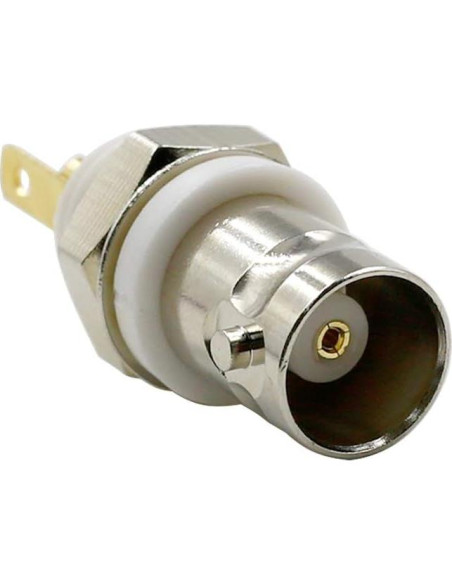 Conector BNC hembra soldadura Hxchen 5 Pcs para coaxial Conector BNC hembra soldadura Hxchen 5 Pcs para coaxial