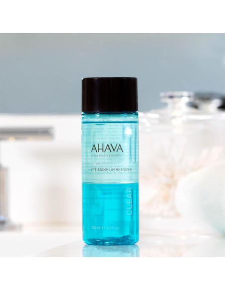 Desmaquillante de Ojos Bifásico AHAVA 124 ml - Sin Parabenos Desmaquillante de Ojos Bifásico AHAVA 124 ml - Sin Parabenos