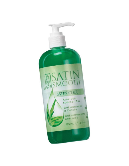 Gel Calmante de Aloe Vera Satin Smooth 473 ml - Post-Cera Gel Calmante de Aloe Vera Satin Smooth 473 ml - Post-Cera