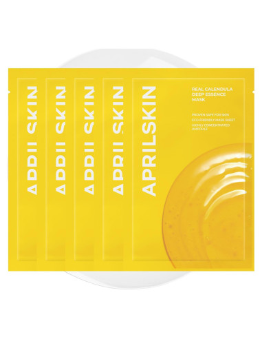 Máscara de hoja hidratante APRILSKIN caléndula 5 unidades