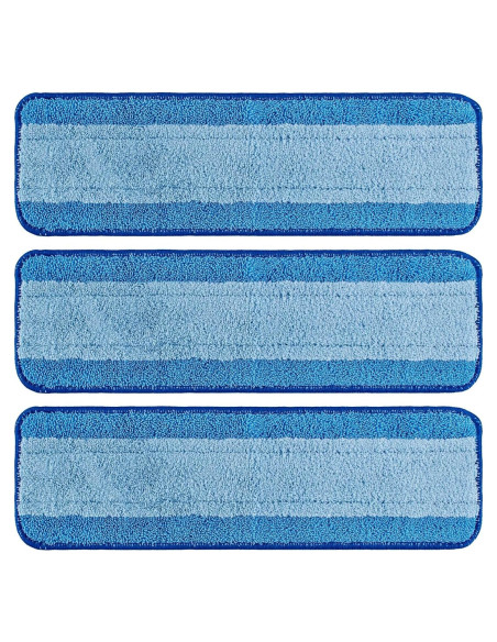 Paquete de 3 Paños de Microfibra para Mopa Bona 46x13.5cm Paquete de 3 Paños de Microfibra para Mopa Bona 46x13.5cm