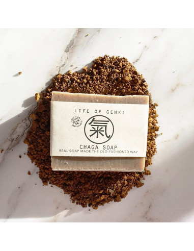 Jabones de Chaga Veganos Life of Genki - Pack de 3 - 100% Natural