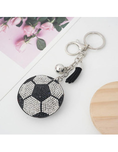 Llavero de Fútbol Brillante Fuqimanman2020 con Rhinestones 2