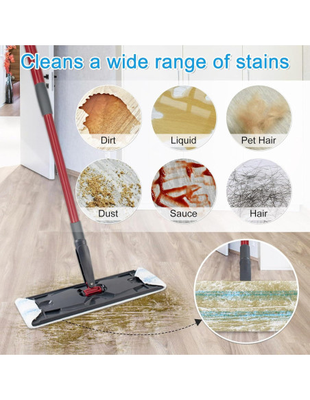 Paños de Reemplazo Aiyiried para Mopa Plana O-Cedar H2Pro - 3 Unidades Paños de Reemplazo Aiyiried para Mopa Plana O-Cedar H2Pro - 3 Unidades
