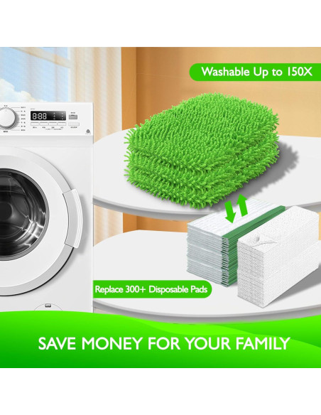 Paños de Microfibra Reutilizables Yicotira para Mopa Swiffer Paños de Microfibra Reutilizables Yicotira para Mopa Swiffer