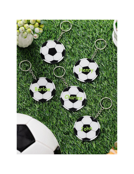 Paquete de 18 Llavero de Acrílico de Fútbol Taiyin 6 cm Paquete de 18 Llavero de Acrílico de Fútbol Taiyin 6 cm