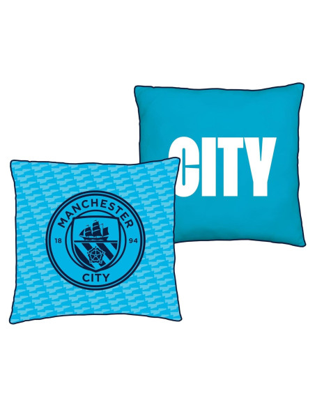 Cojín Cuadrado Manchester City FC 40x40 cm Algodón Azul Cojín Cuadrado Manchester City FC 40x40 cm Algodón Azul