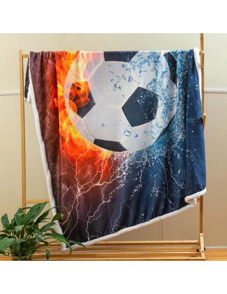 Manta de Fútbol Sviuse 127x152cm Suave y Cálida Manta de Fútbol Sviuse 127x152cm Suave y Cálida