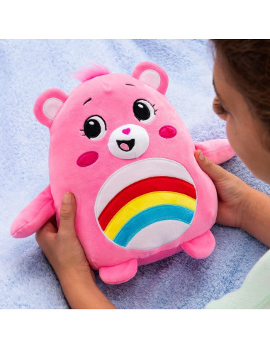 Peluche Cheer Bear Care Bears 25 cm Aplastable Rosa Suave