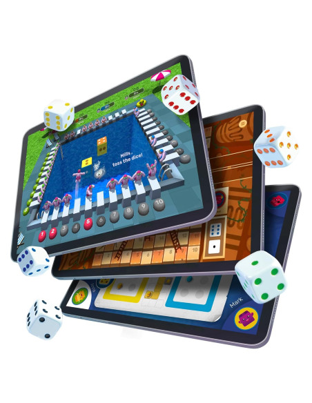 GoDice - Paquete Completo de 6 Dados Inteligentes Conectados GoDice - Paquete Completo de 6 Dados Inteligentes Conectados