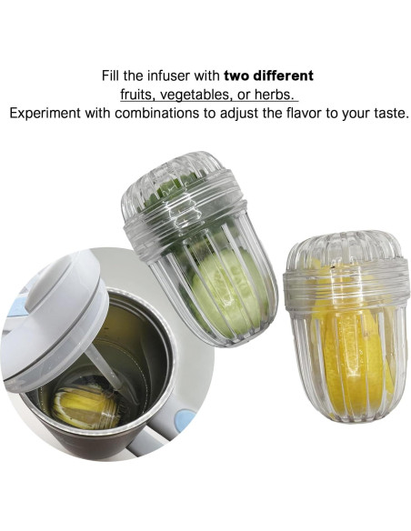 Infusores de Frutas VANSUN para Botellas de Boca Ancha - 2 Piezas Infusores de Frutas VANSUN para Botellas de Boca Ancha - 2 Piezas