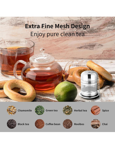 Infusores de Té de Acero Inoxidable Fri4Free - 2 Piezas