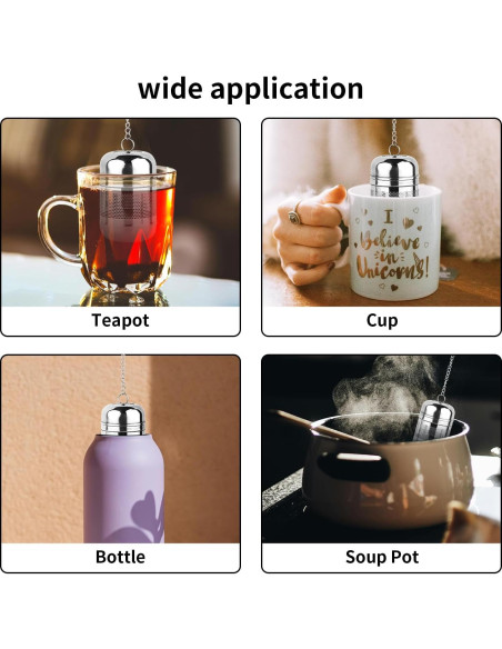 Infusores de Té de Acero Inoxidable Fri4Free - 2 Piezas Infusores de Té de Acero Inoxidable Fri4Free - 2 Piezas