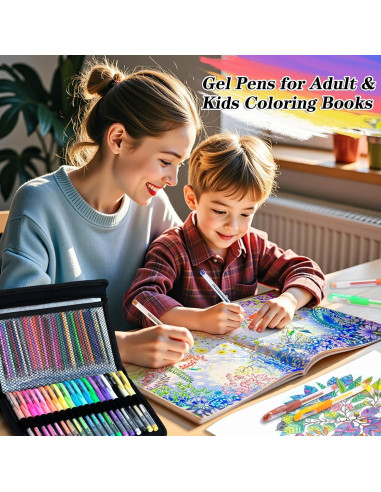 Set de 160 Bolígrafos de Gel Aen Art Multicolor 80 Colores