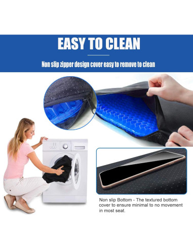 Cojín de Gel Refrigerante Helishy 42x36cm Antideslizante