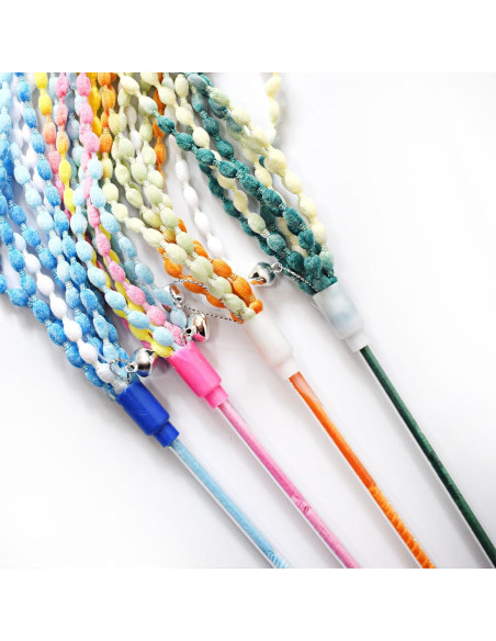 Juguetes para Gatos IUHKBH - 4 Varitas Interactivas de Felpa Juguetes para Gatos IUHKBH - 4 Varitas Interactivas de Felpa