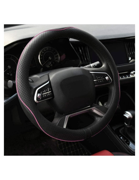 Cubierta de Volante Universal Rueesh 38 cm Antideslizante Rosa Cubierta de Volante Universal Rueesh 38 cm Antideslizante Rosa