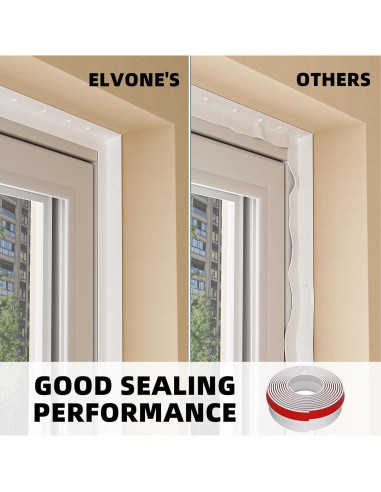 Sello de Puerta de Garaje Elvone 12.19m TPE Blanco Universal