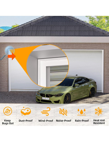 Sello de Puerta de Garaje Elvone 12.19m TPE Blanco Universal