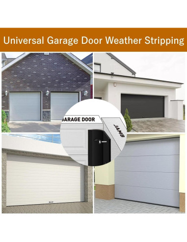 Sello de Puerta de Garaje Elvone 12.19m TPE Blanco Universal