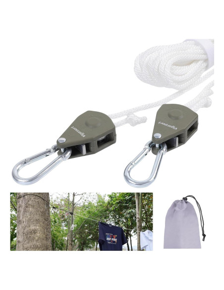 Cuerda de Ropa Retráctil Vigorport 5.8M para Camping y Hogar Cuerda de Ropa Retráctil Vigorport 5.8M para Camping y Hogar
