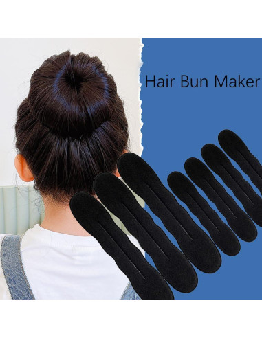 Hacedor de Moño de Espuma 10PCS Arvintas - Clips para Peinados