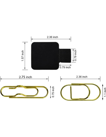 10 Piezas de Clips y Bucles de Bolígrafo XIWUMOER 10 Piezas de Clips y Bucles de Bolígrafo XIWUMOER
