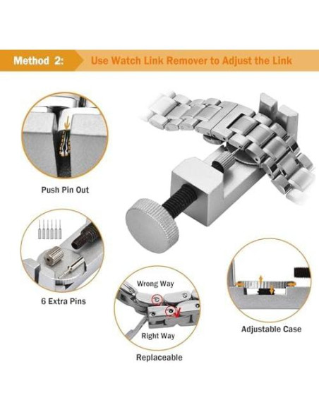 Kit de Reparación de Reloj EasyTime 149PCS con Herramientas Kit de Reparación de Reloj EasyTime 149PCS con Herramientas
