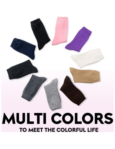 Calcetines de lana merino LIXIA para mujer - 3 pares negros