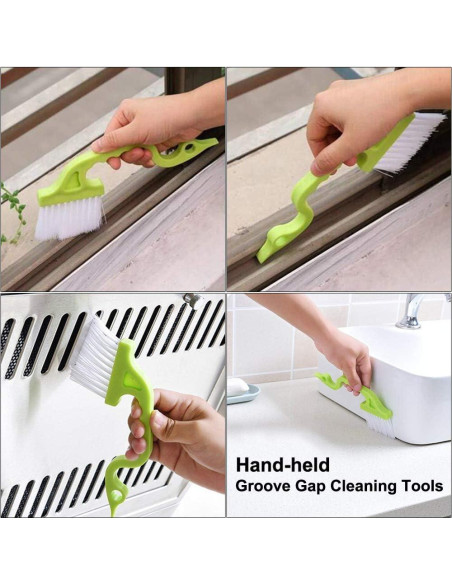 Kit de 5 Cepillos de Limpieza ANERONG para Ventanas y Persianas Kit de 5 Cepillos de Limpieza ANERONG para Ventanas y Persianas