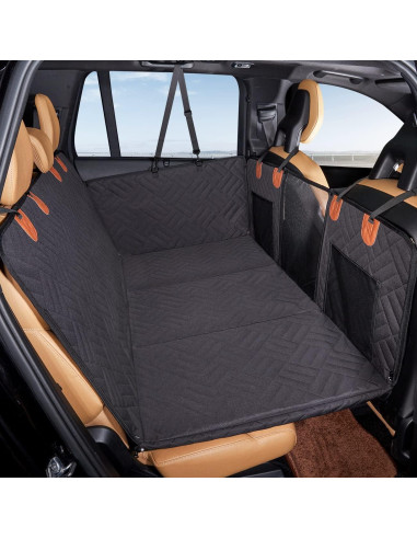 Extensor de Asiento Trasero YJGF para Perros Negro 132x64 cm