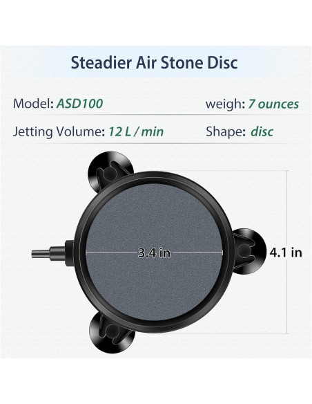 Disco de Aire Pawfly 10 cm para Acuarios - 2 Paquete Disco de Aire Pawfly 10 cm para Acuarios - 2 Paquete
